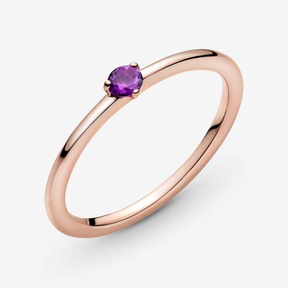 Purple Solitaire Ring Pandora CA