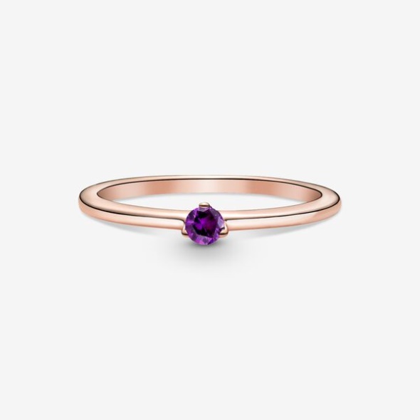 Purple Solitaire Ring Pandora CA