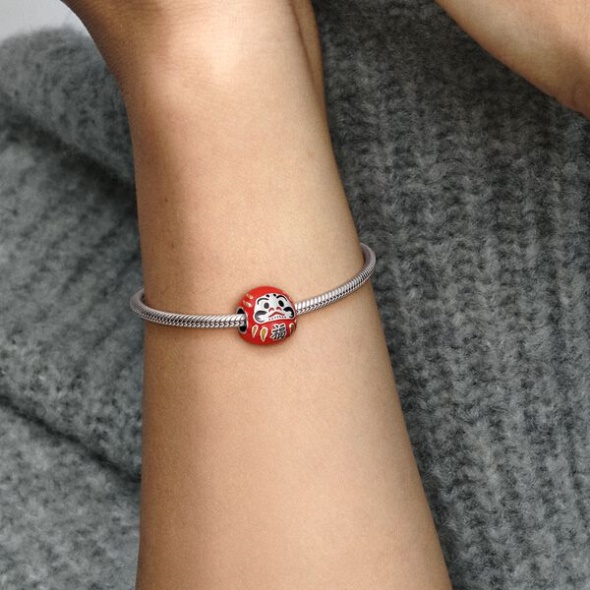 Red Daruma Doll Charm Pandora CA