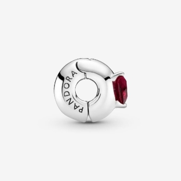 Red Heart Solitaire Clip Charms Pandora CA