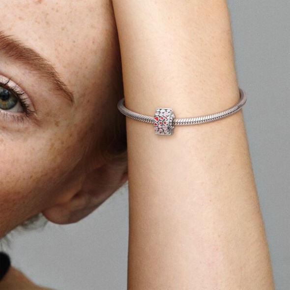 Red Pink Hearts Charm Pandora CA