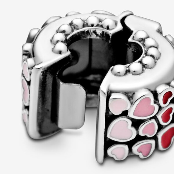 Red Pink Hearts Charm Pandora CA