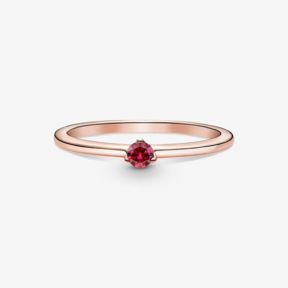 Red Solitaire Ring Pandora CA