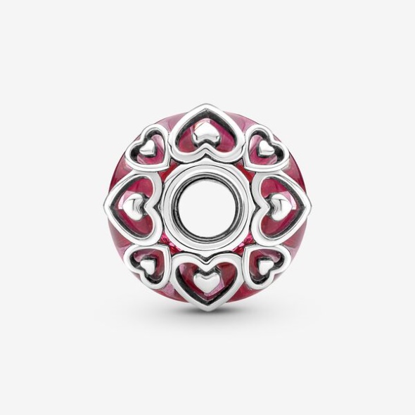 Reveal Your Love Pink Murano Glass Charm Pandora CA