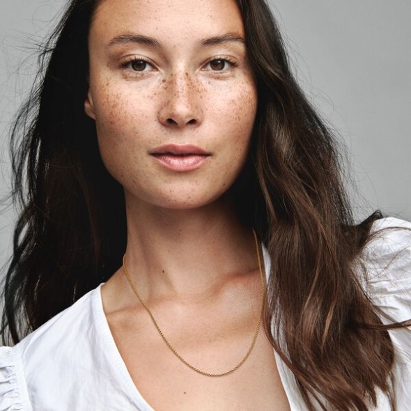 Rolo Chain Necklace Pandora CA Gold Plated