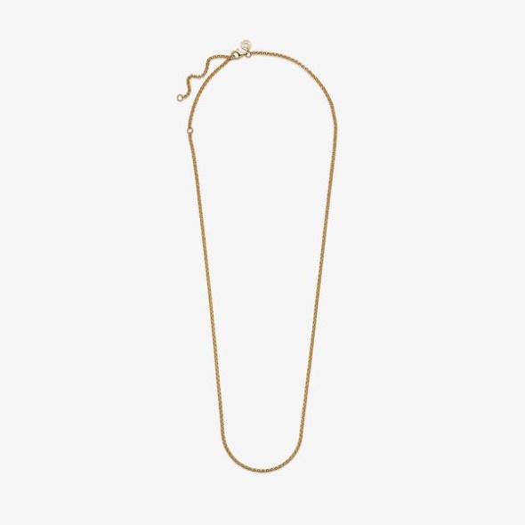 Rolo Chain Necklace Pandora CA Gold Plated