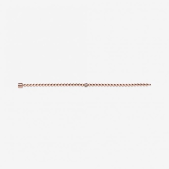 Rose Beads  Pave Pandora CA Bracelet
