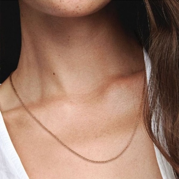 Rose Classic Cable Chain Necklace Pandora CA