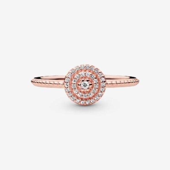 Rose Elegant Sparkle Ring Pandora CA