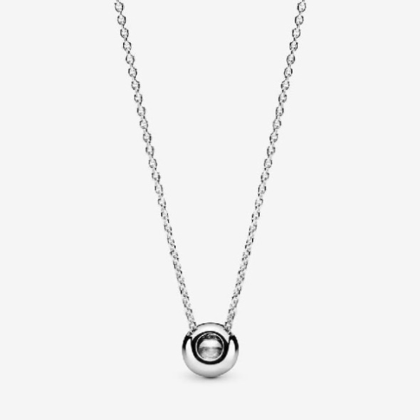 Round Sparkle Halo Necklace Pandora CA