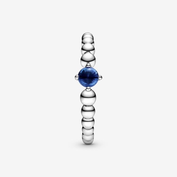 September Sea Blue Beaded Ring Pandora CA