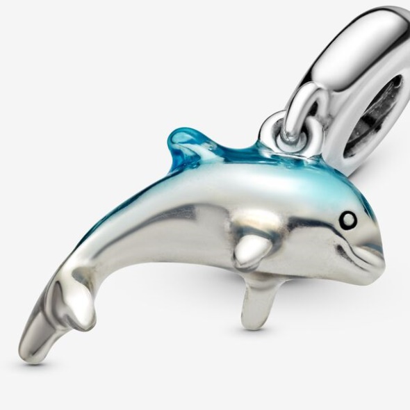 Shimmering Dolphin Dangle Charm Pandora CA