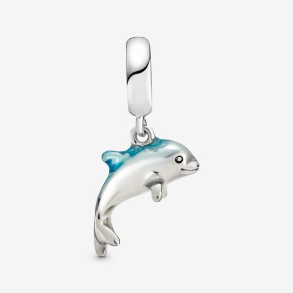 Shimmering Dolphin Dangle Charm Pandora CA