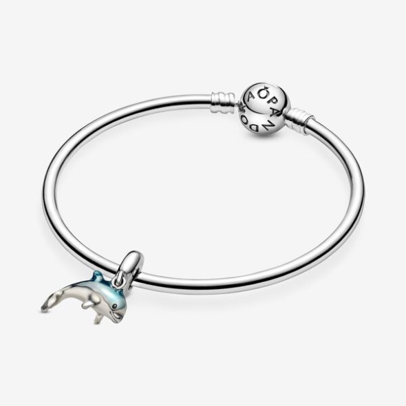 Shimmering Dolphin Dangle Charm Pandora CA