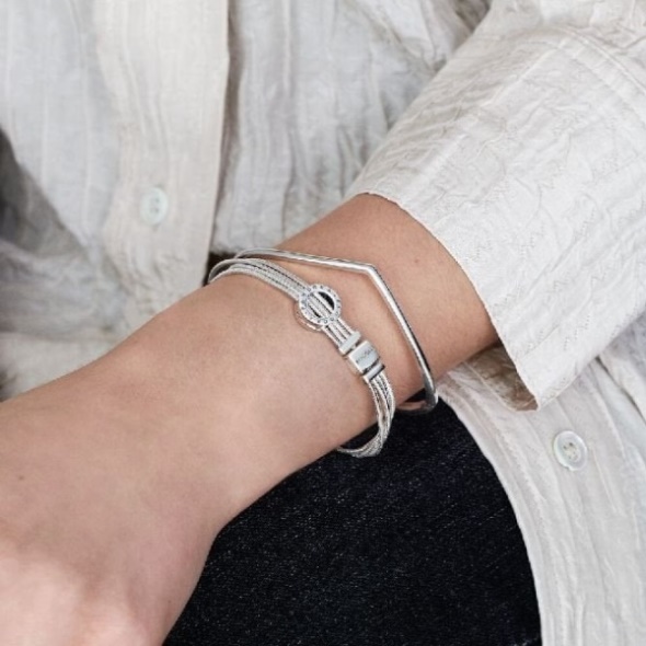 Shining Wishbone Pandora CA Bangle