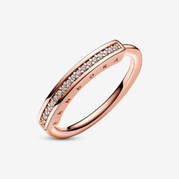 Signature Rose I-D Pave Ring Pandora CA