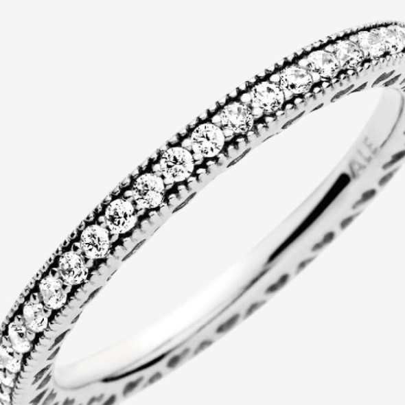 Sparkle  Hearts Pandora CA Ring