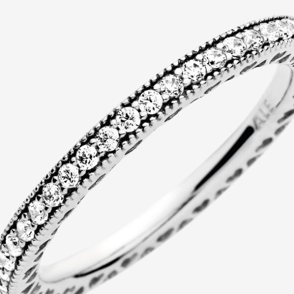 Sparkle Hearts Ring Pandora CA Sterling Silver