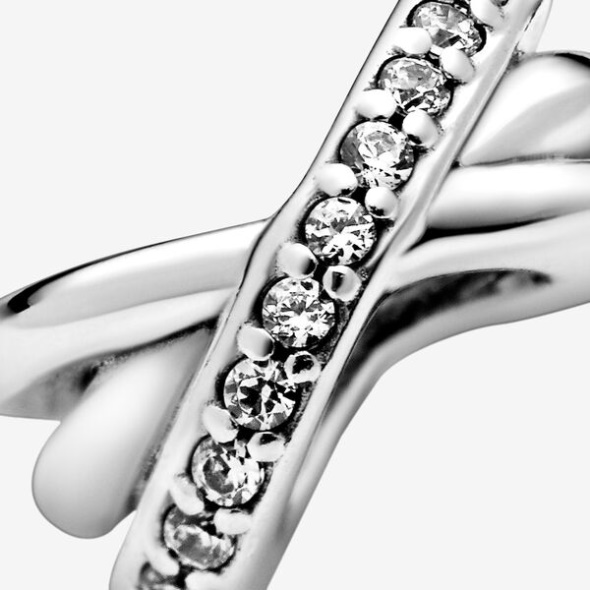 Sparkling And Polished Lines Spacer Charm Pandora CA