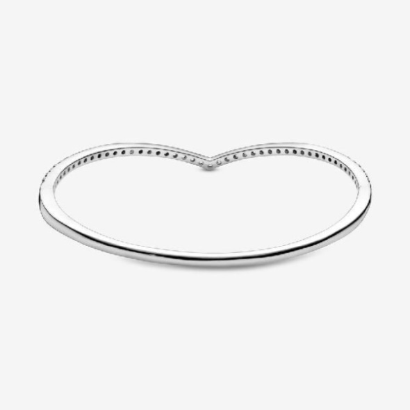 Sparkling Brand Pandora CA Wishbone Bangle