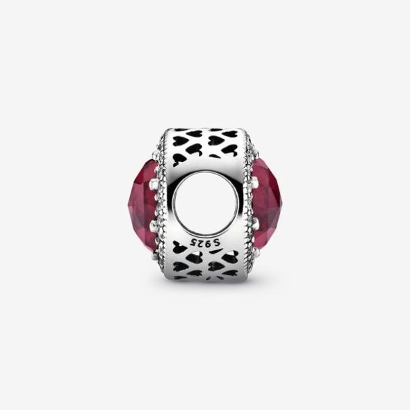 Sparkling Cerise Pink Charm Pandora CA