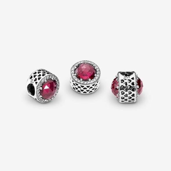 Sparkling Cerise Pink Charm Pandora CA