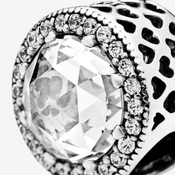 Sparkling Clear Charm Pandora CA Sterling Silver
