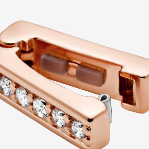 Sparkling Clip Charm Pandora CA Rose Gold Plated