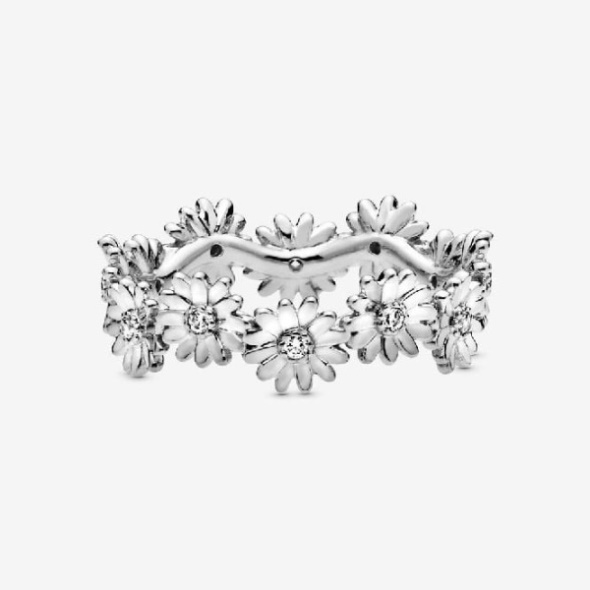 Sparkling Daisy Pandora CA Flower Crown Ring