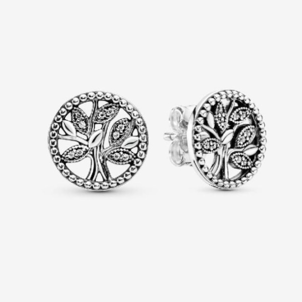Sparkling Family Tree Stud Earrings Pandora CA