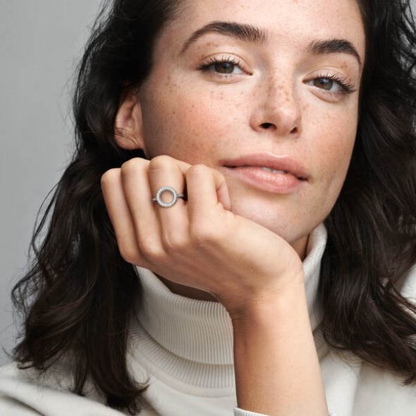 Sparkling Halo Ring Pandora CA