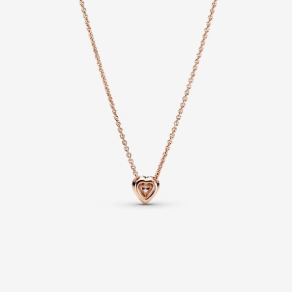 Sparkling Heart Collier Necklace Pandora CA