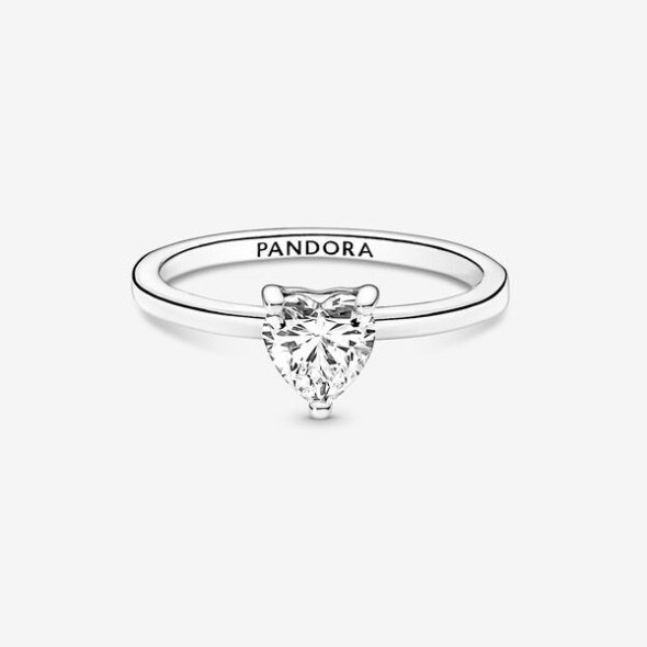 Sparkling Heart Solitaire Ring Pandora CA