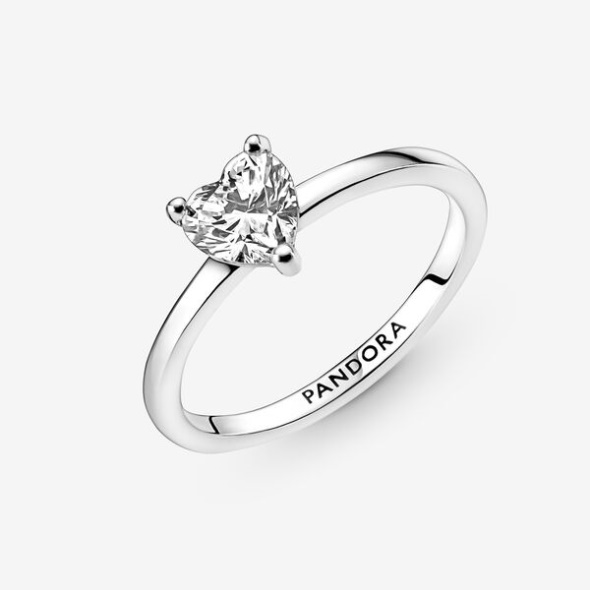 Sparkling Heart Solitaire Ring Pandora CA