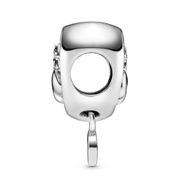 Sparkling Paw Print  Heart Charms Pandora CA