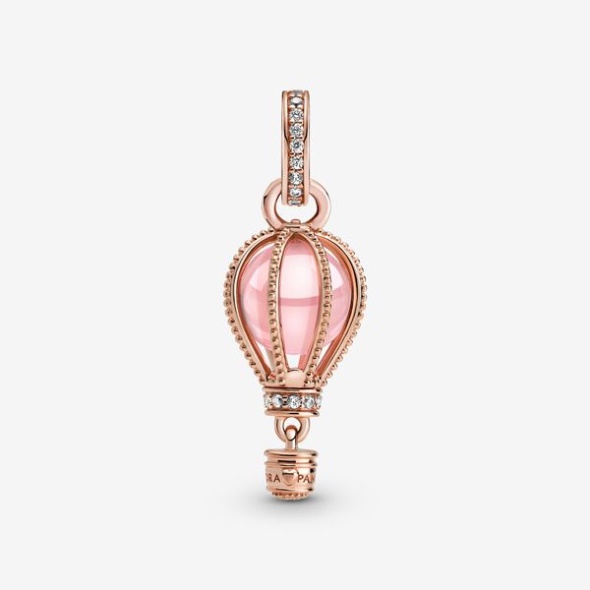 Sparkling Pink Hot Air Balloon Dangle Charm Pandora CA