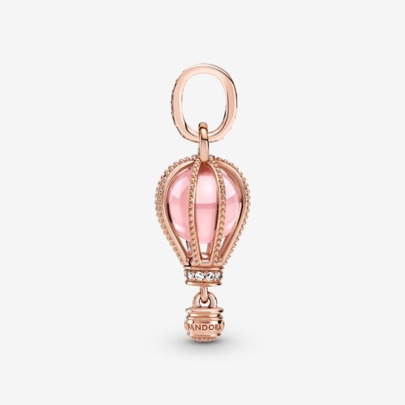 Sparkling Pink Hot Air Balloon Dangle Charm Pandora CA