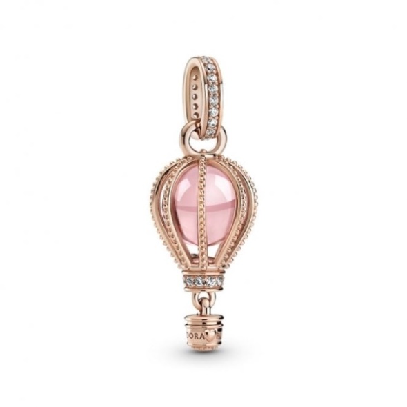 Sparkling Pink Hot Air Balloon Dangle Charms Pandora CA