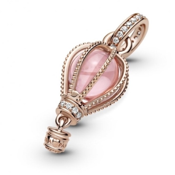 Sparkling Pink Hot Air Balloon Dangle Charms Pandora CA