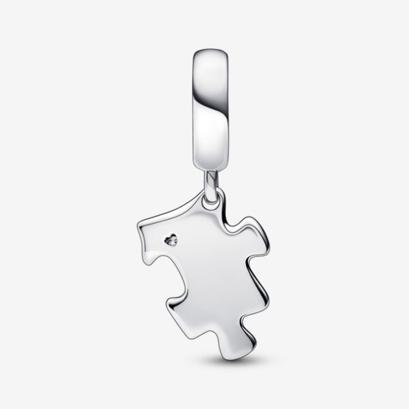 Sparkling Puzzle Piece Dangle Charm Pandora CA