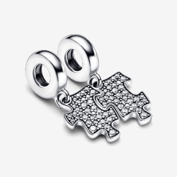 Sparkling Puzzle Piece Dangle Charms Pandora CA