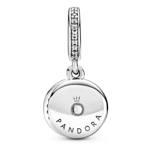 Sparkling Red Disc Double Dangle Charms Pandora CA