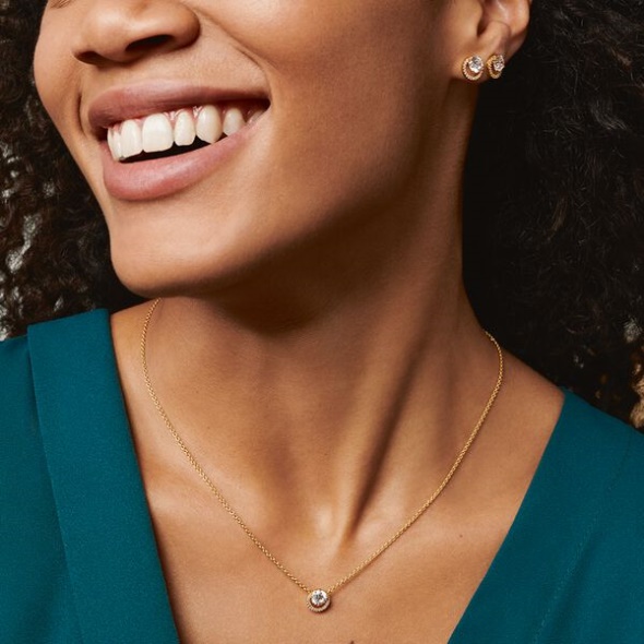 Sparkling Round Halo Jewelry Gift Set Pandora CA