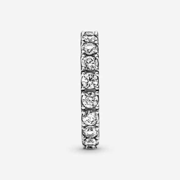 Sparkling Row Eternity Ring Pandora CA Sterling Silver