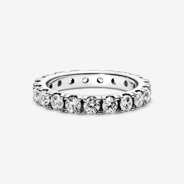 Sparkling Row Eternity Ring Pandora CA Sterling Silver