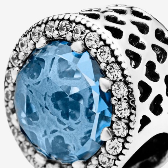 Sparkling Sky Blue Charm Pandora CA