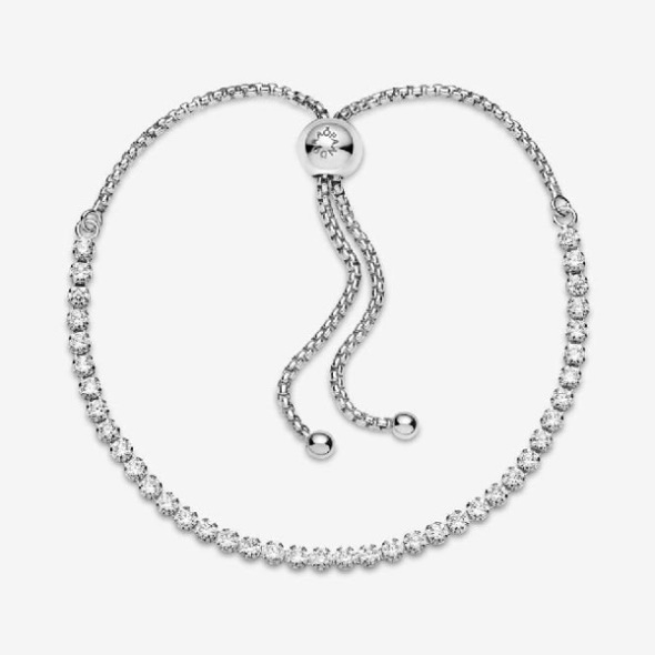 Sparkling Slider Tennis Bracelet Pandora CA