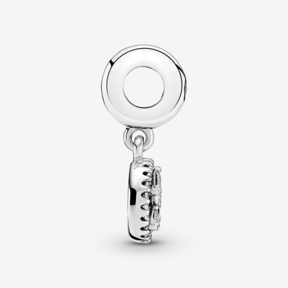Sparkling Snowflake Circle Dangle Charm Pandora CA