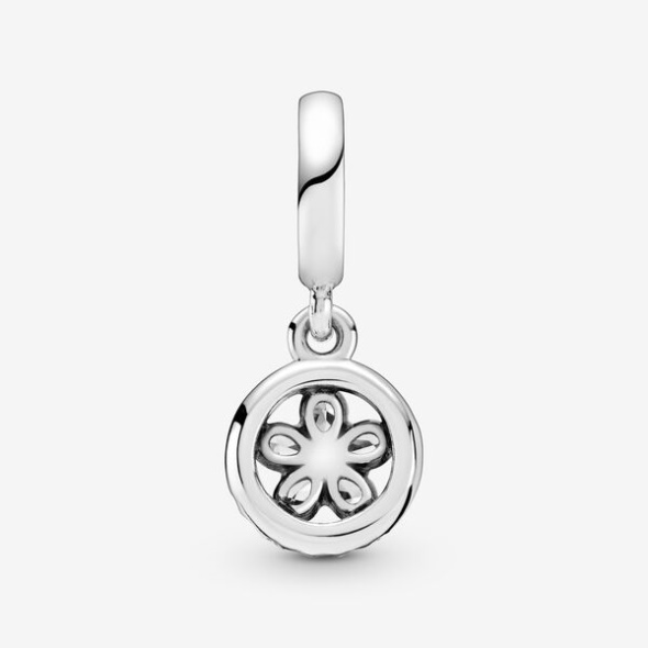 Sparkling Snowflake Circle Dangle Charm Pandora CA