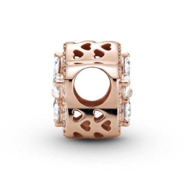 Sparkling Snowflake Pandora CA Pave Charms